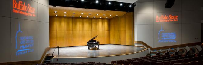 Piano on Performing Arts Center Stage